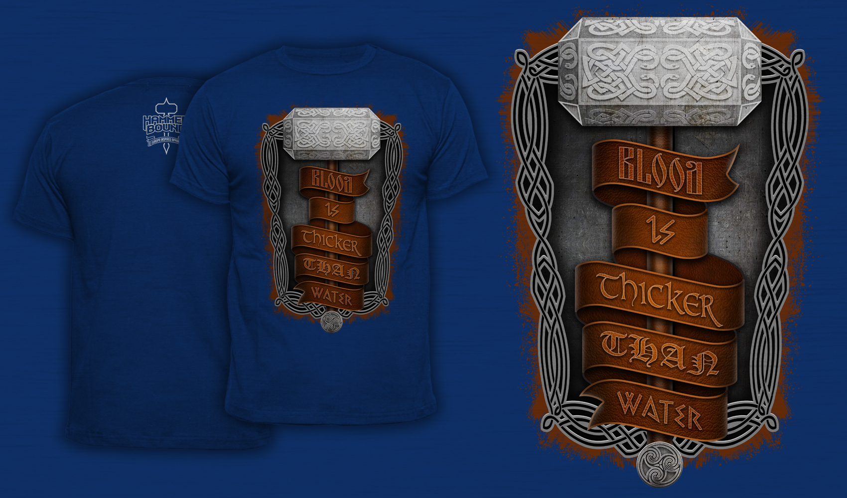 Blood Is Thicker Than Water - Men's T-Shirt Blue